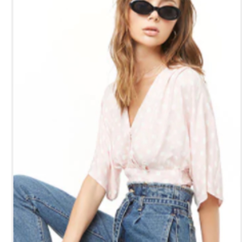 L | Pok a Dot Blouse